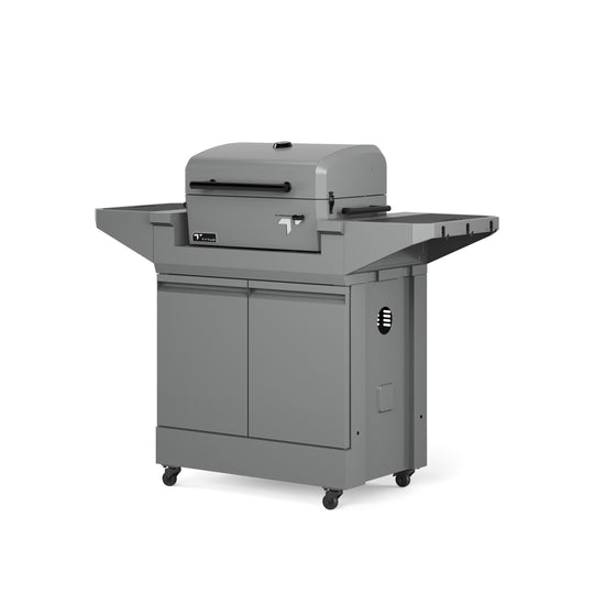 TYTUS Emberwood Charcoal Tabletop Grill with Grill and Prep Cart