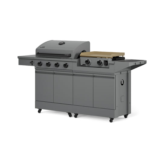 TYTUS Modular Duo with 4-Burner Gas Grill and 2-Burner Gas Griddle