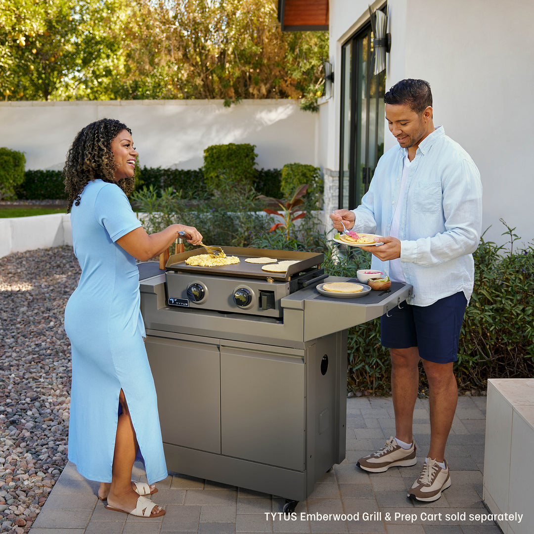 TYTUS Emberwood 2-Burner 22” Gas Tabletop Griddle