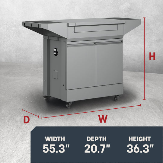 TYTUS Emberwood Grill and Prep Cart