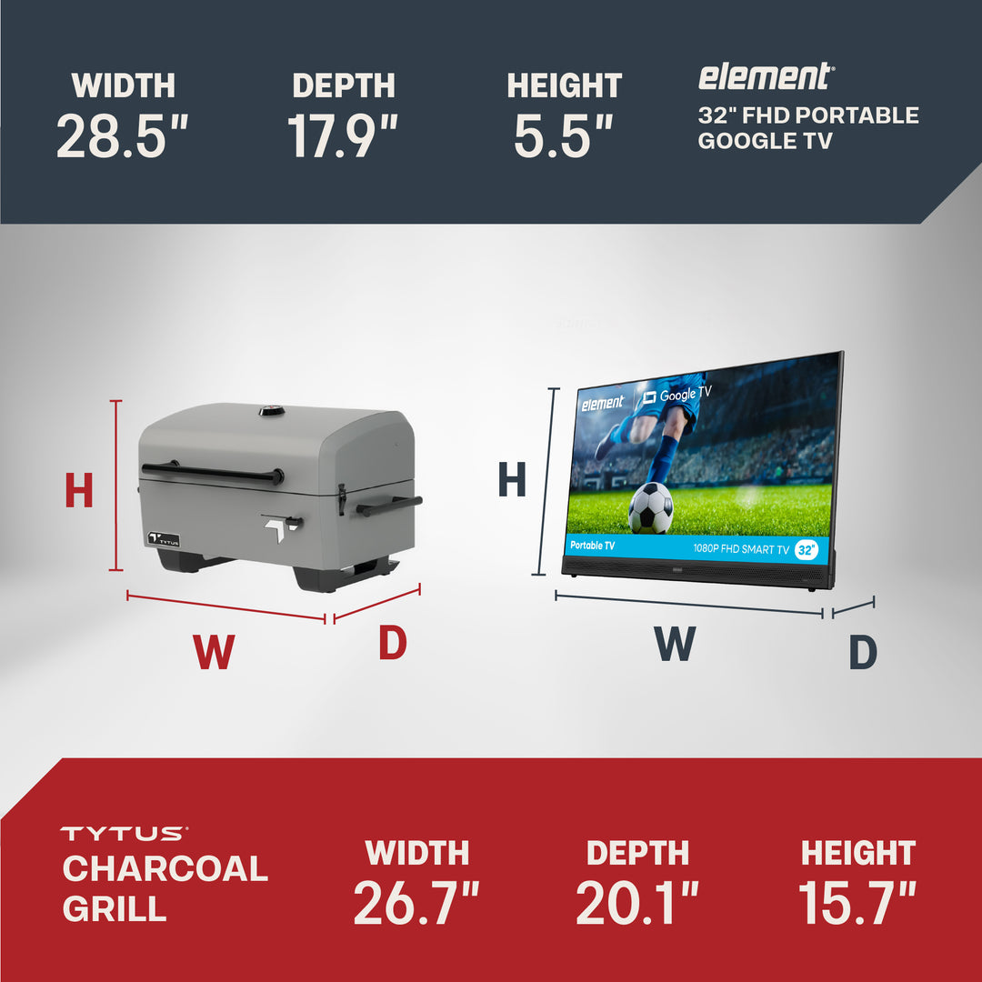 TYTUS x Element On-the-Go Grill & TV Bundle