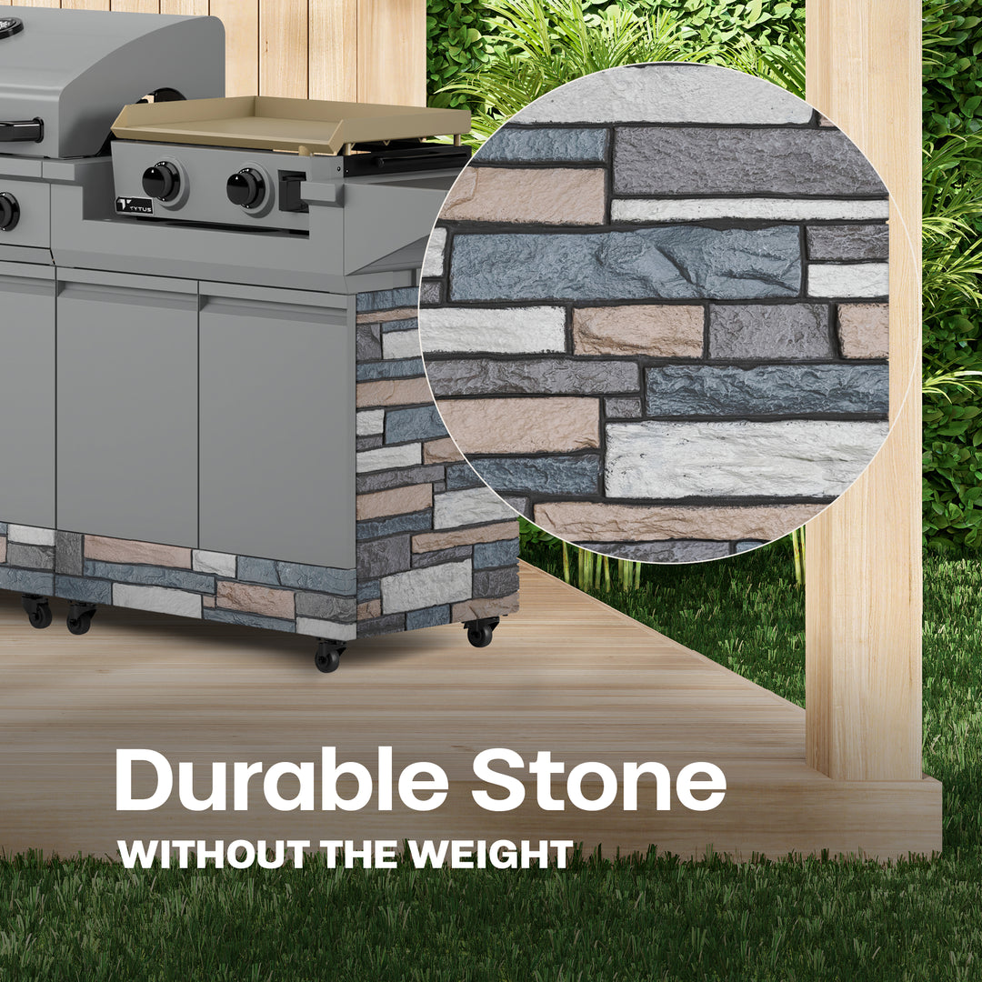 TYTUS Ash Faux Stone Panel Set
