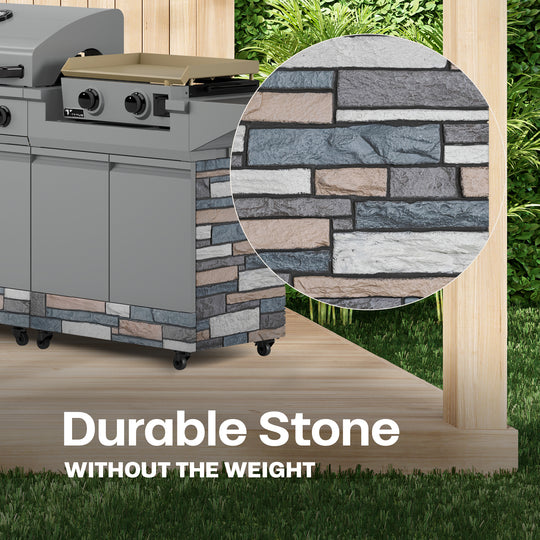 TYTUS Ash Faux Stone Panel Set