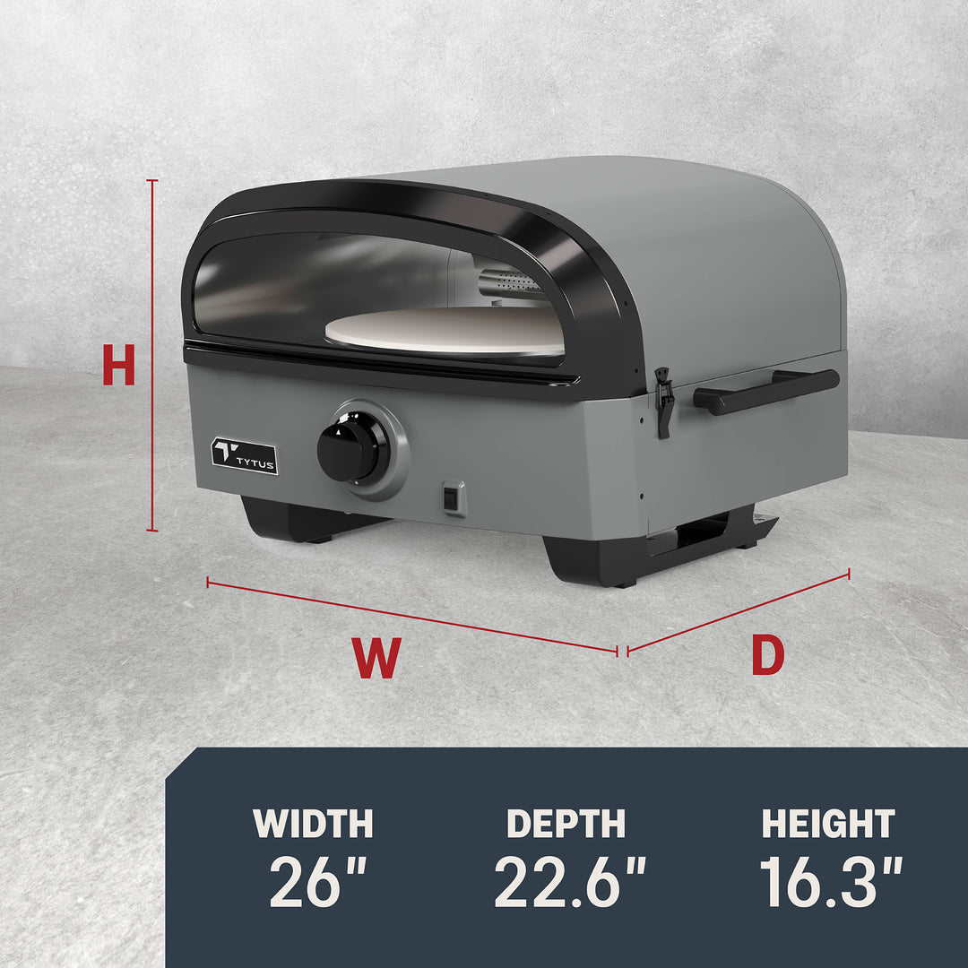TYTUS Emberwood Gas Tabletop Pizza Oven