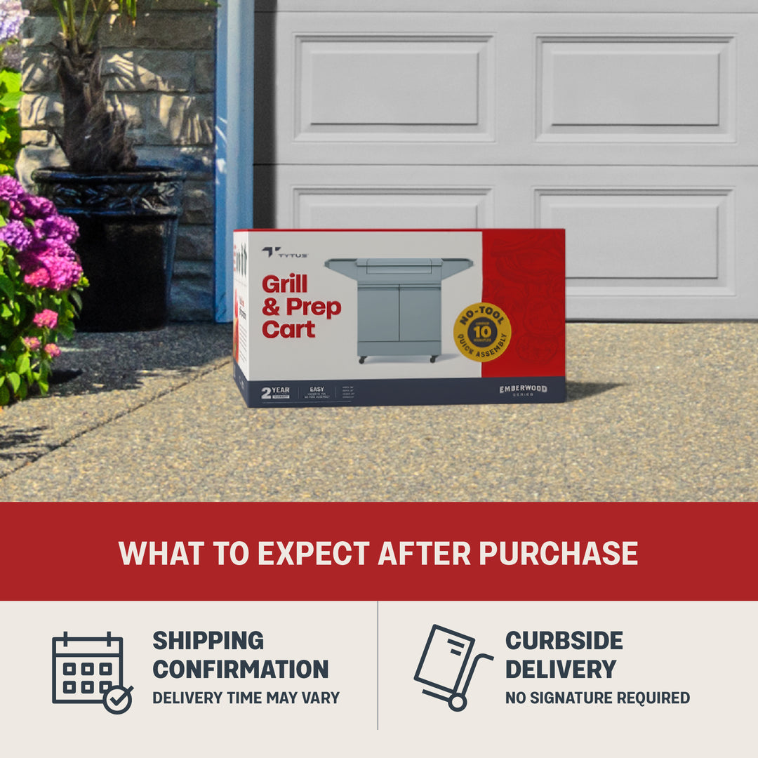 TYTUS Emberwood Grill and Prep Cart