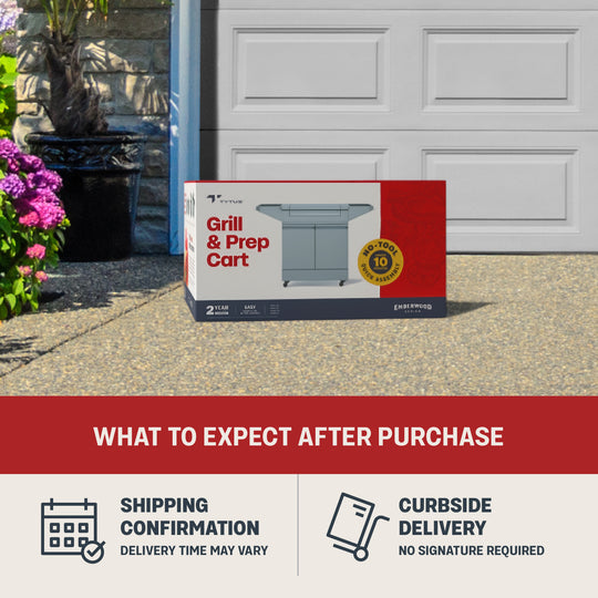 TYTUS Emberwood Grill and Prep Cart