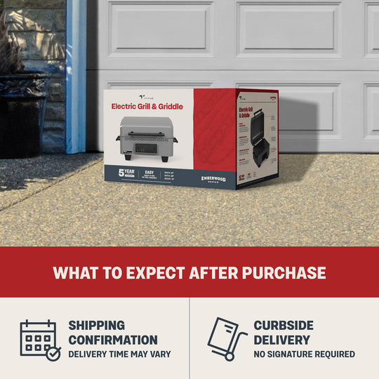 TYTUS Emberwood Electric Tabletop Grill and Griddle