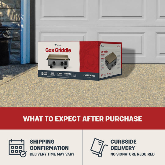 TYTUS Emberwood 2-Burner 22” Gas Tabletop Griddle