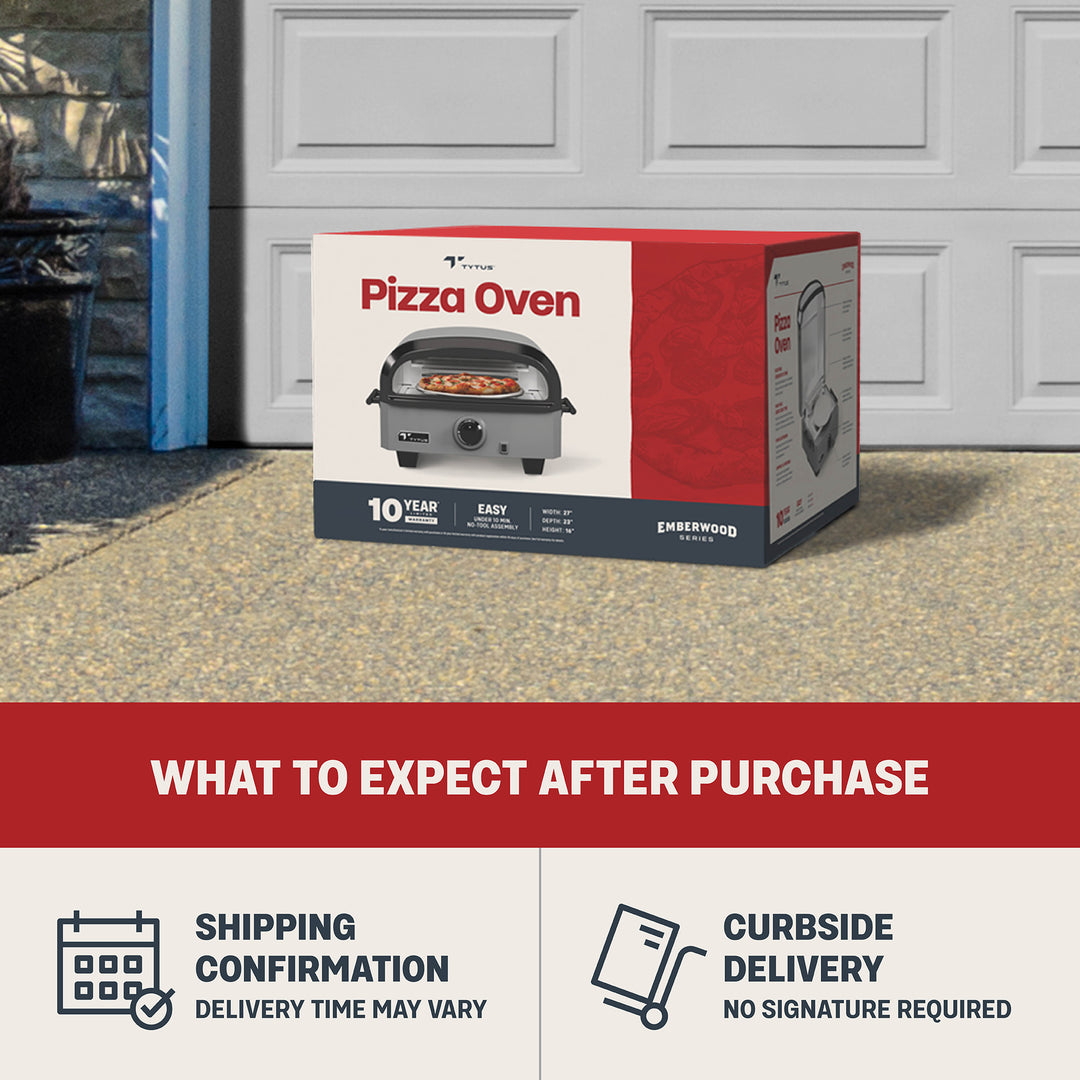 TYTUS Emberwood Gas Tabletop Pizza Oven