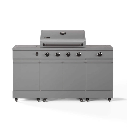 Fresno Series Gunmetal Gray Fresno 5-Burner LP/NG Convertible Grill in Gunmetal - TYTUS Grills