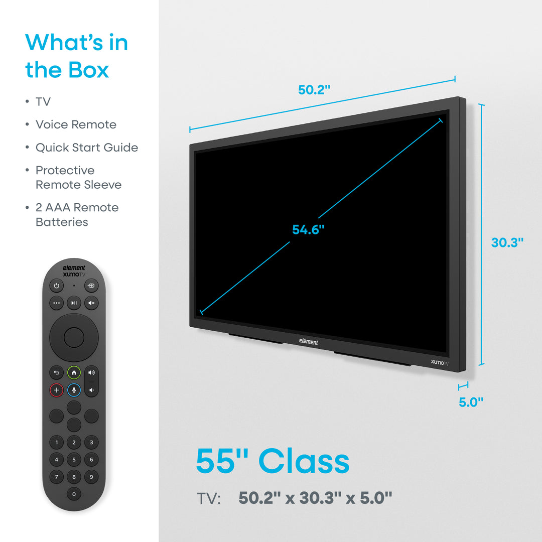 Element 55" 4K Partial Sun Outdoor Xumo TV