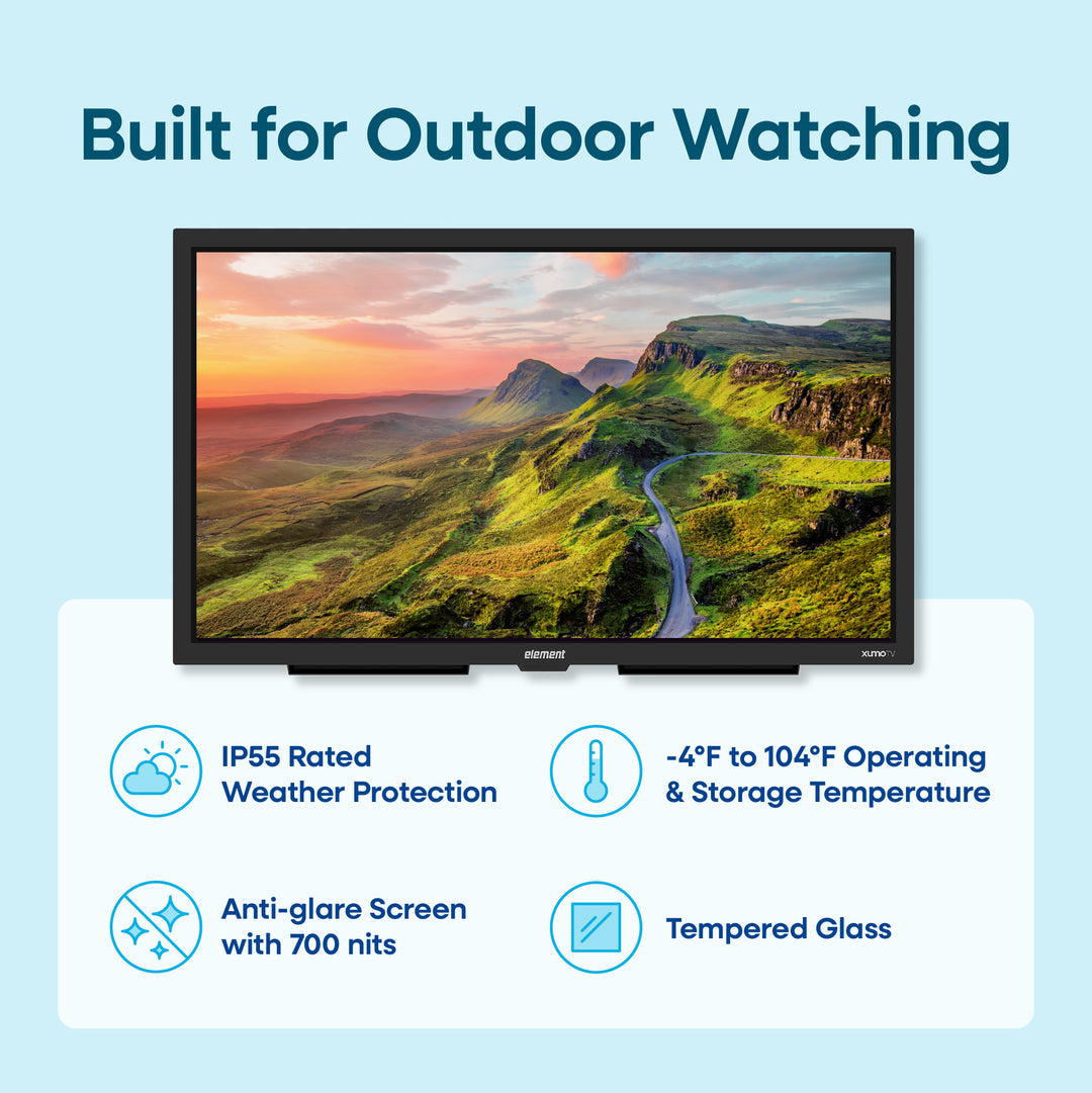 Element 55" 4K Partial Sun Outdoor Xumo TV
