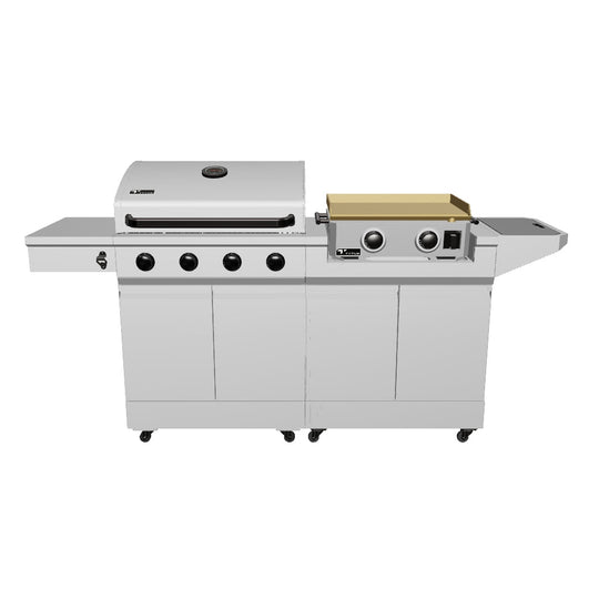 TYTUS Modular Duo with 4-Burner Gas Grill and 2-Burner Gas Griddle