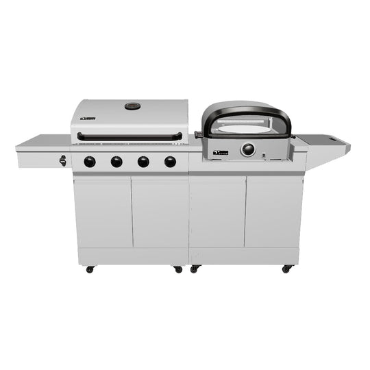 TYTUS Modular Duo with 4-Burner Gas Grill and Gas Pizza Oven