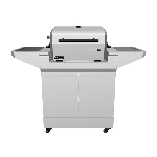 TYTUS Emberwood Charcoal Tabletop Grill with Grill and Prep Cart