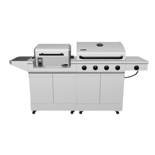 TYTUS Modular Duo with 4-Burner Gas Grill and Pellet Grill