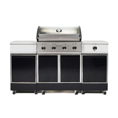 Charcoal Gray Island Grill