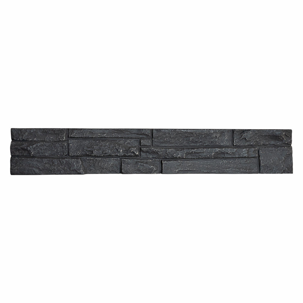 Graphite Stacked Stone 5-Piece Panel Kit