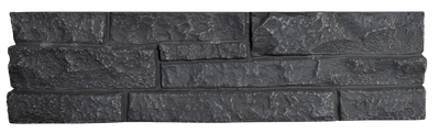 Onyx Black Island + Graphite Faux Stone Panels